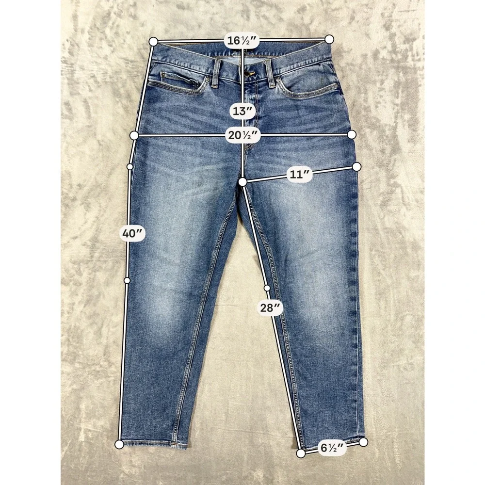 Banana Republic Travel Athletic Jeans Men's‎ Size 32x30 Blue Stretch Denim Pants